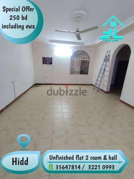 Big flat attached villa two bedrooms @ hidd 250 bd includes 35647813 10