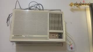 window ac for sale with fixing good condition good working 2.5ton 0