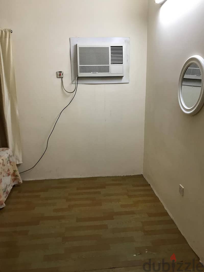 BHD 100/- Semi Furnished Single Room with Separate bathroom for Rent 1