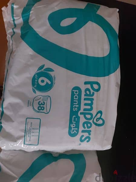 4 BD each pack pampers pants size 6 and 5 1
