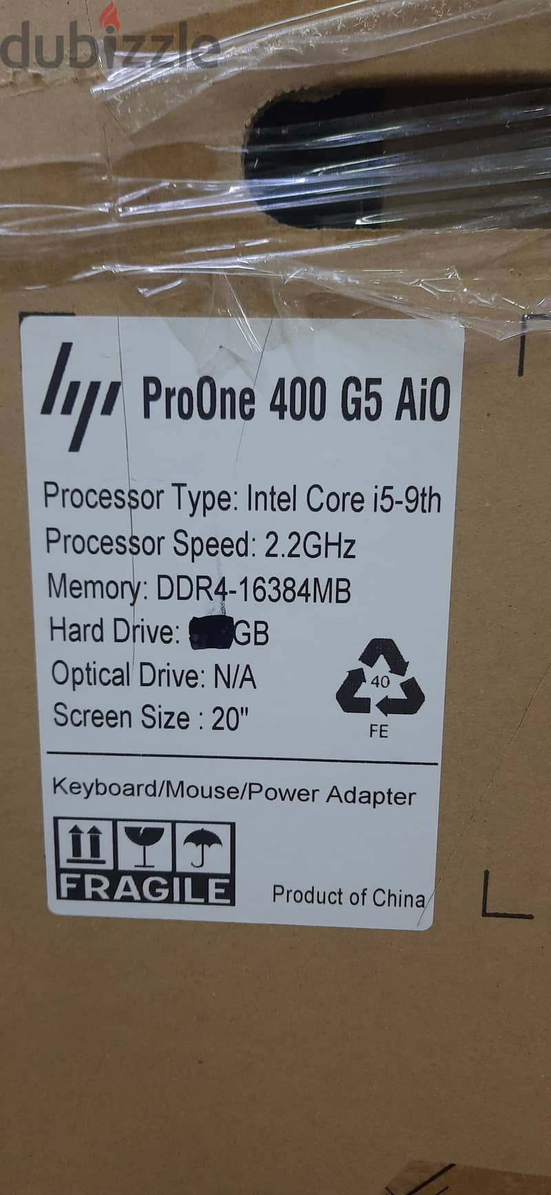 New HP All in One 9th Generation Computer Core i5 16 GB RAM 256GB SSD 6