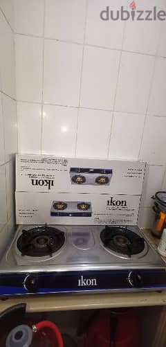 gas stove with box only 10.5/sued only 2month 0