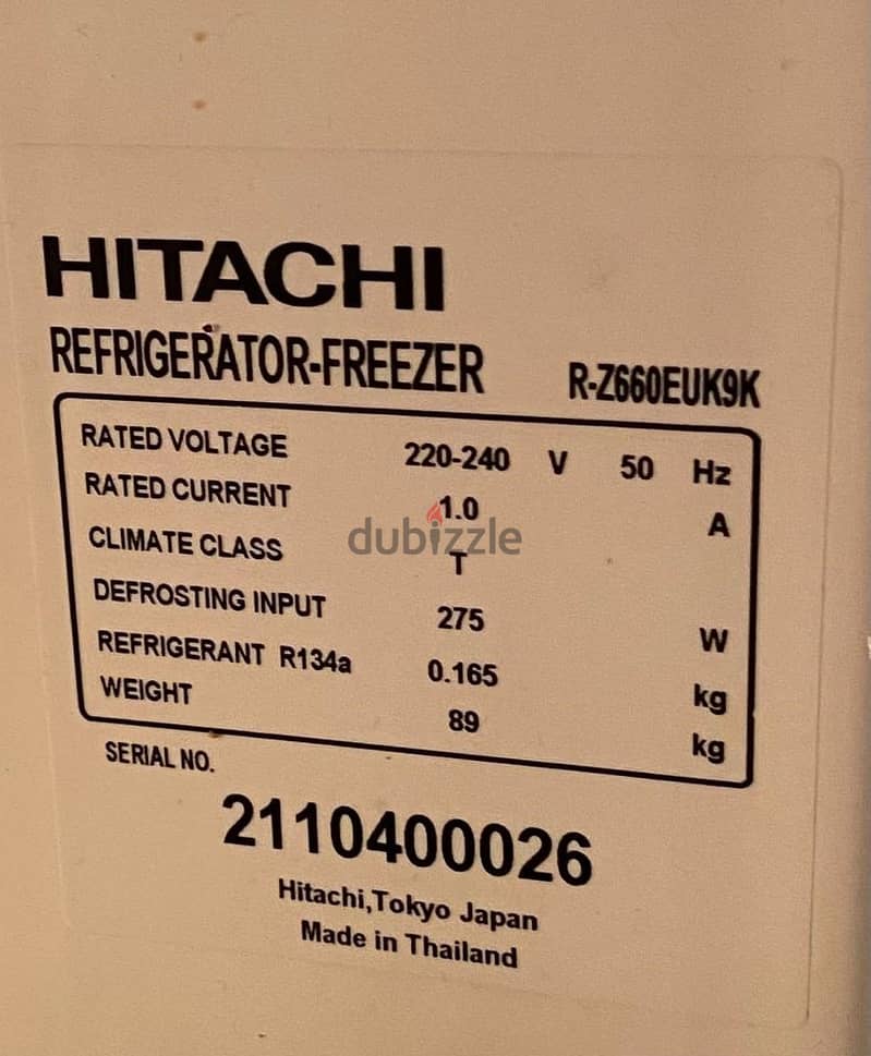 Hitachi Fridge 660 LTR 7
