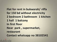 flat for rent in bukwarah for 150 without electricity 0