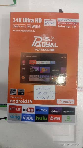 Android Smart TV Box 14K Ultra HD, Android 15 (5G Royal Platinum) 4