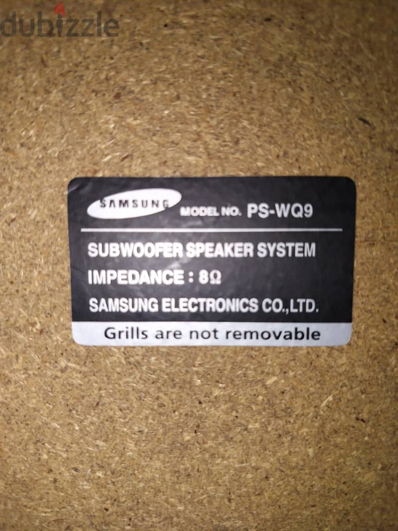 Samsung subwoofer and speaker's 3
