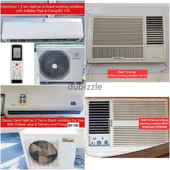 Electrolux 1.5 ton split ac and other acss for sale with fixing