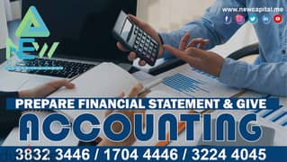 GIVE ACCOUNTING & PREPARE FINANCIAL STATEMENT 0