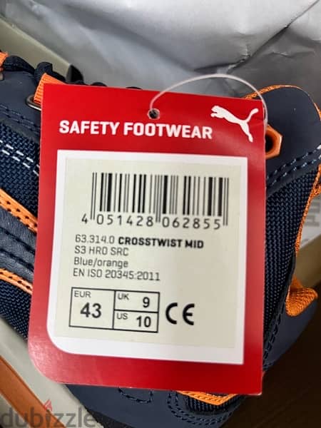 Puma brand new safety shoes, 43 size 1