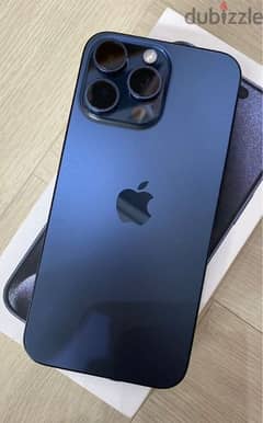 Iphone 15 pro max blue titanium