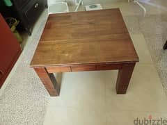 Solid wood table. 7bd (made in Malaysia)