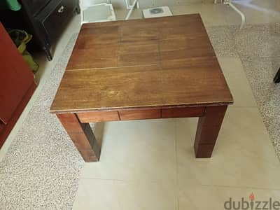 Solid wood table. 5bd (made in Malaysia)