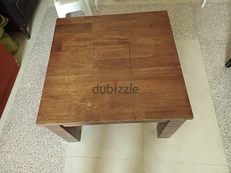 Solid wood table. 5bd (made in Malaysia) 1