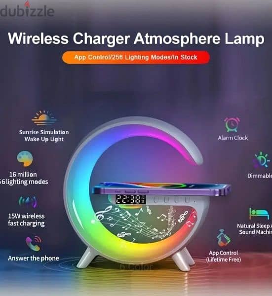 Wireless Charging For IPhone And Samsung S23  with Bluetooth Speaker 1