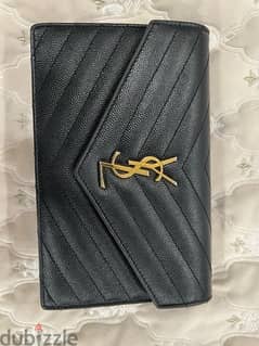 authentic ysl wallet on chain with everything 0