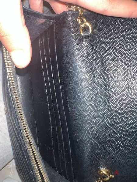 authentic ysl wallet on chain with everything 4