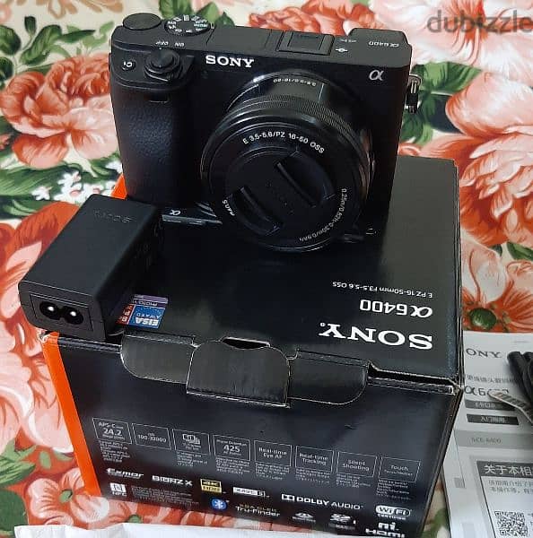 CAMERA SONY A 64OO WITH 16-50MM ORIGINAL SONY LENS FOR SALE 16