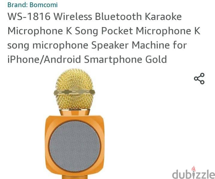 WS 1816 WIRELESS BLUETOOTH KARAOKE KARAOKE MICROPHONE FOR SALE 5