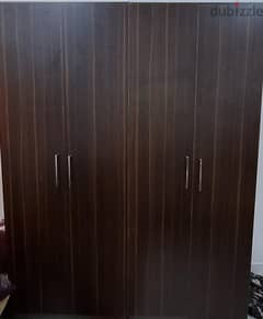 2 single beds  and a wardrobe (Turkish wood) with carpet for sale 0