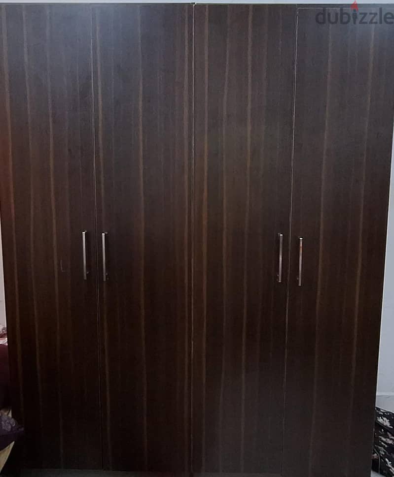 2 single beds  and a wardrobe (Turkish wood) with carpet for sale 0