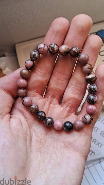 Rhodonite Gemstones crystals bracelets 0