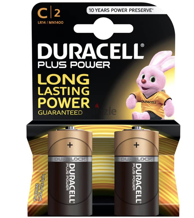 Duracell Plus Power C Type Battery New Pack 3