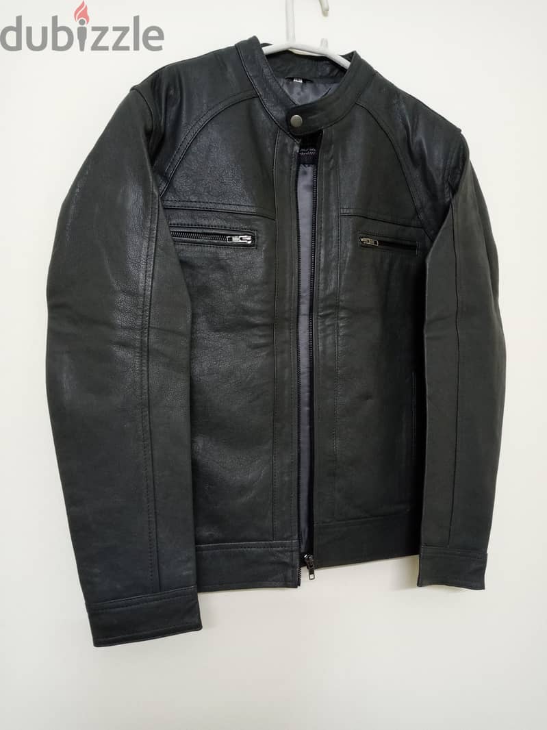 Men Genuine leather jacket 3