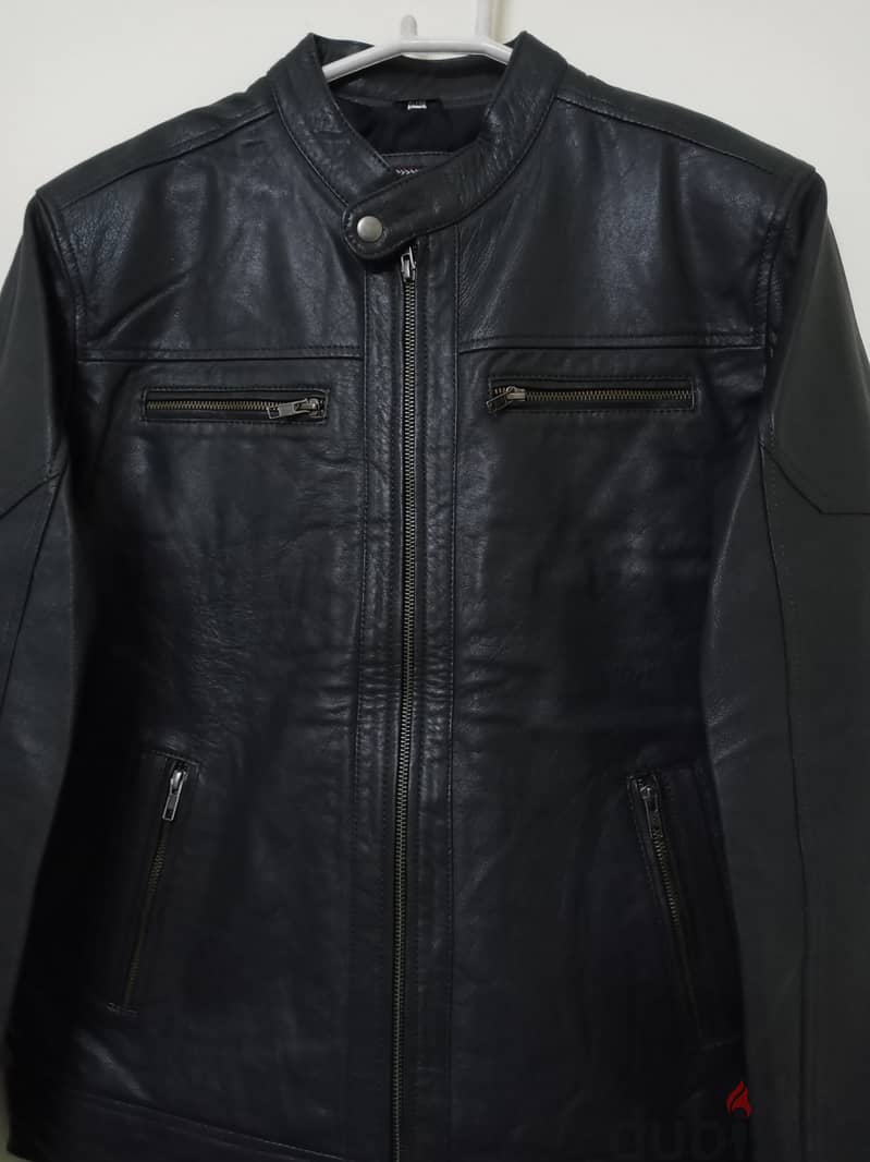 Men Genuine leather jacket 4