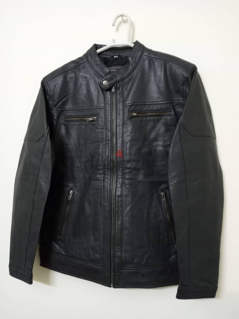 Men Genuine leather jacket 5