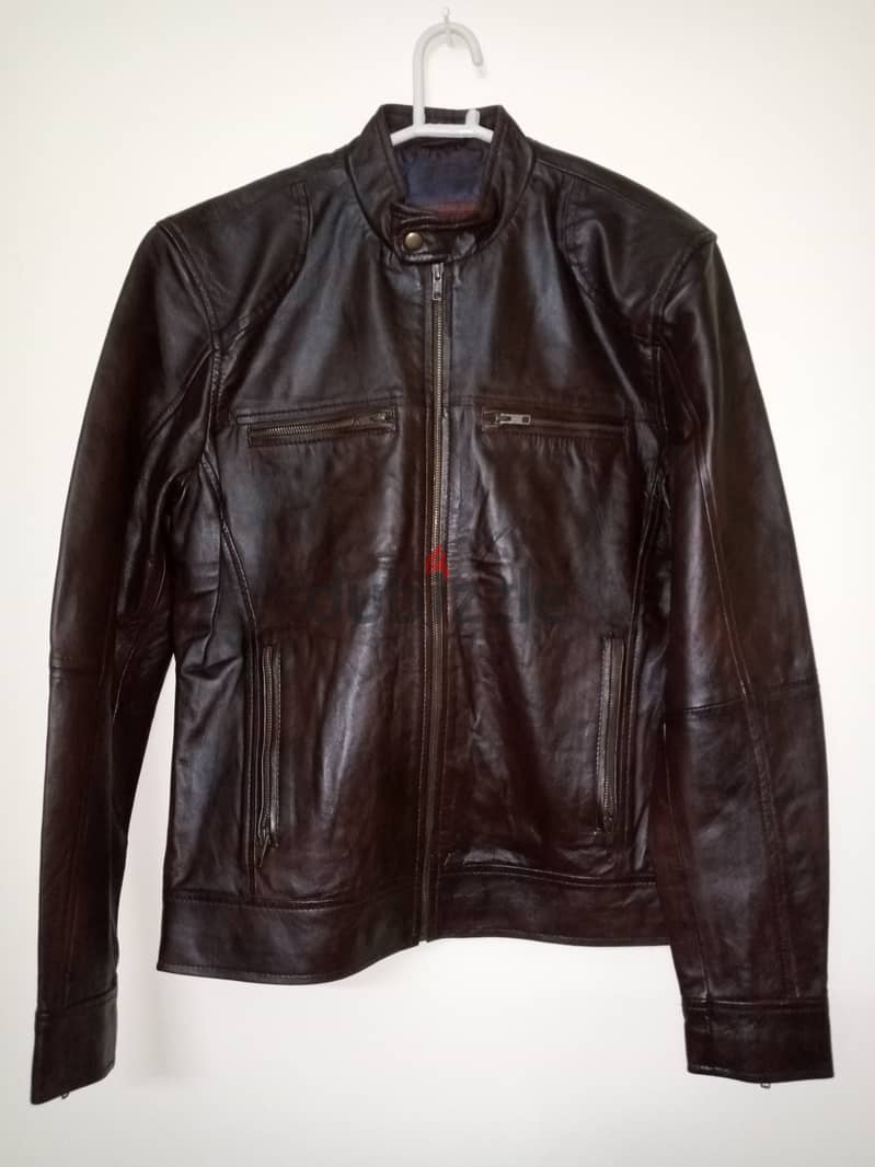 Men Genuine leather jacket 6