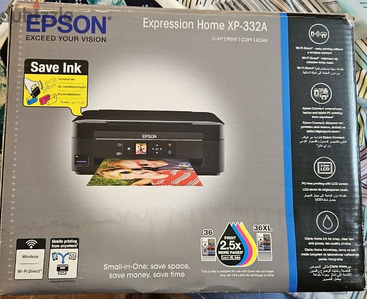 Epson Printer , 3 in one printing , scanning, and Xerox 1