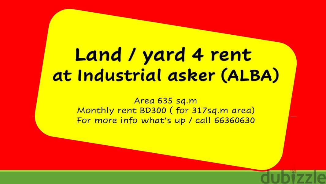 land yard for rent 0