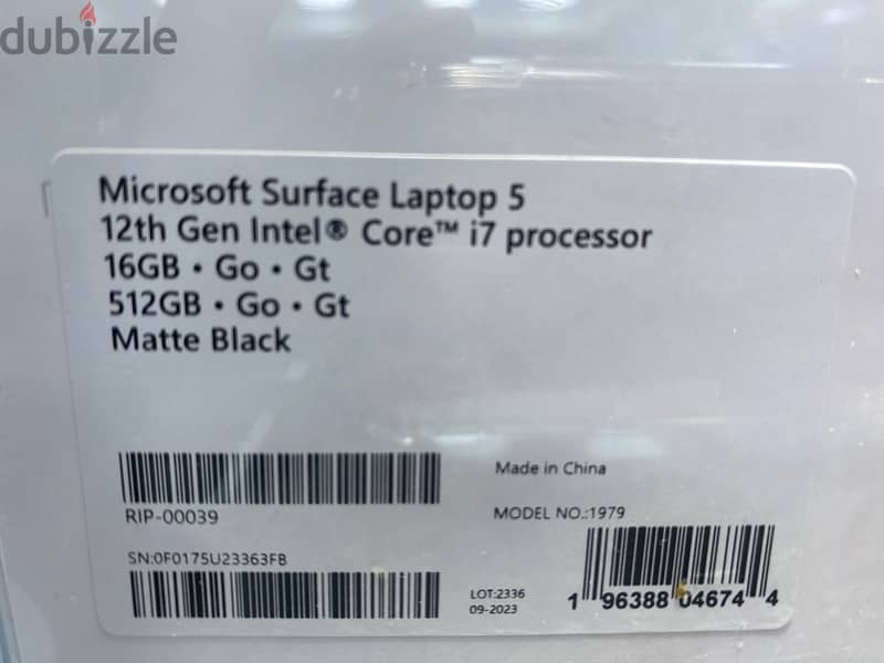 Microsoft Surface Laptop 5 i7 16GB 512GB 1