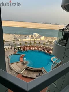 Amazing sea & pool view 1BR 92m in Dilmunia (rented for 700 BD) 0