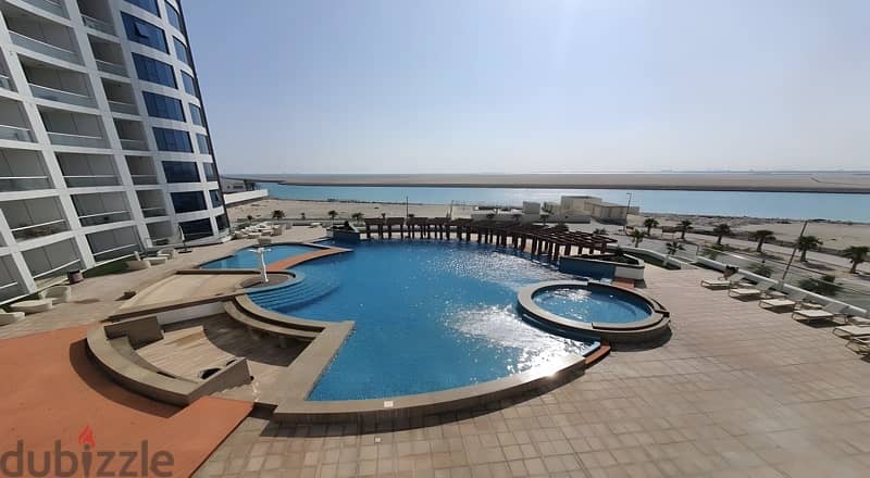 Amazing sea & pool view 1BR 92m in Dilmunia (rented for 700 BD) 17