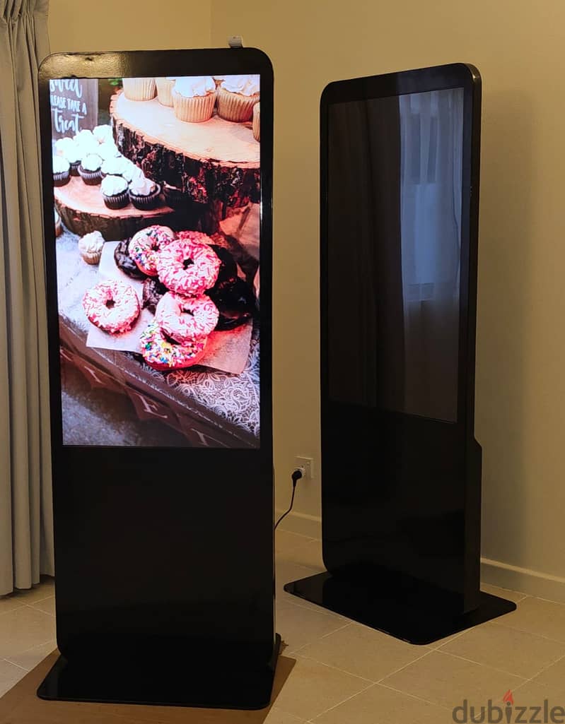 4K Digital Signage Kiosk Stand 50 inch, non touch 0