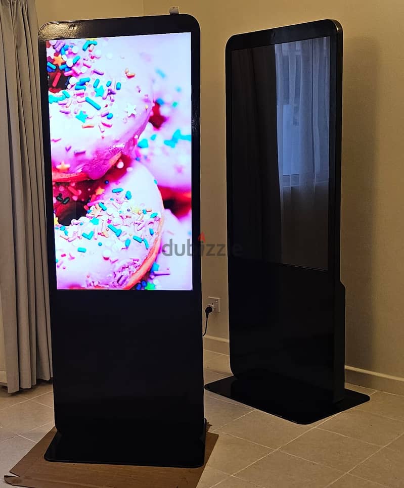 4K Digital Signage Kiosk Stand 50 inch, non touch 4