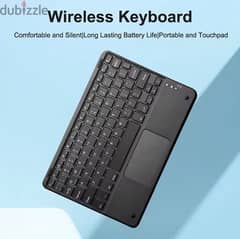 Wireless Keyboard with Touch Mouse وايرلس كيبورد مع ماوس لمس