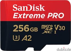 SanDisk 256GB Extreme Pro microSD UHS  Card for 4K Video GoPro