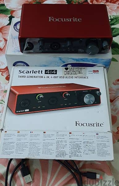 AUDIO STUDIO INTERFAEC FOCUSRITE 4I4 SCARLETT 3 GENERATION FOR SALE 6