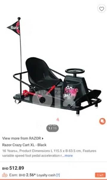 Razor  crazy cart XL 1