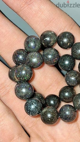 Black Opal Bracelet.             (Gemstones crystals) 0