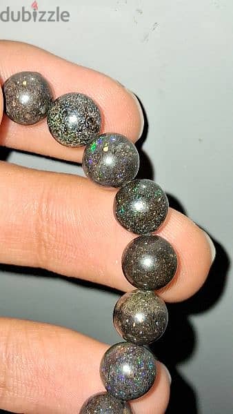 Black Opal Bracelet.             (Gemstones crystals) 1