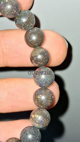 Black Opal Bracelet.             (Gemstones crystals) 2