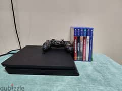 PS4 slim 1 TB for sale with 10 games 0