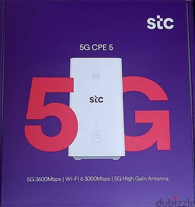 STC 5G cpe 5 router WiFi⁶ with box and free delivery