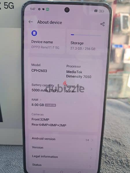 Oppo Reno 11 F 5g for sell 2