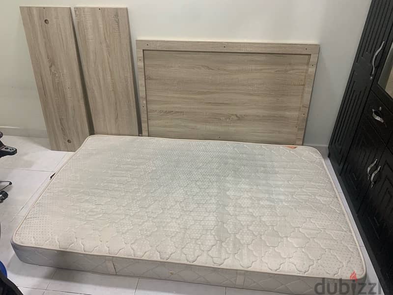 Gray Bed Frame + Tripple A Mattress 2