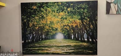 canvas oil paint wall decor 27" x 45" 0