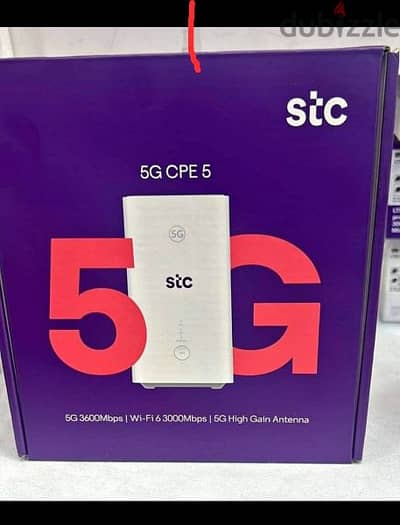 New STC 5G CPE 5 WIFI⁶ Still Box Pack delivery also available